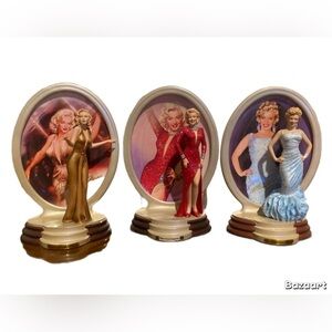 MARILYN MONROE STATUES AND PLATES BY BRADFORD EXCHANGE